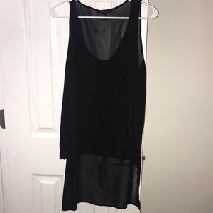 sleeveless tank. Short in the front, long in back